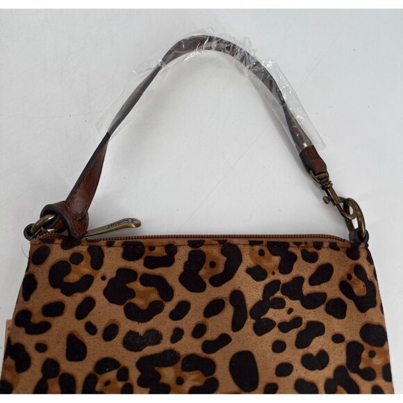 Justin Womens Convertible Bag Purse Leopard Print Fringe New Western - Picture 4 of 7